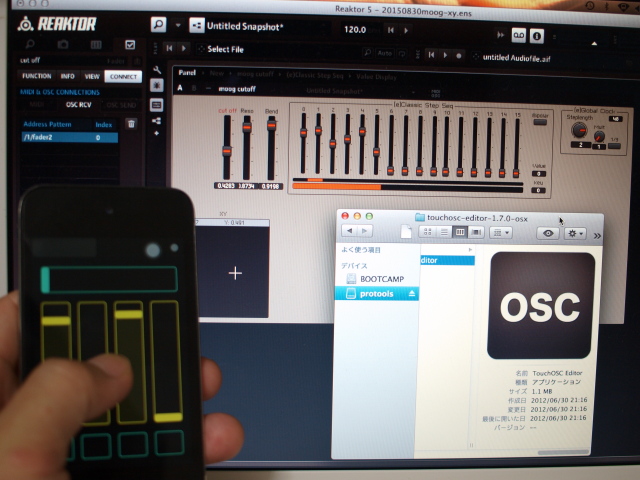TouchOSCとReaktor5