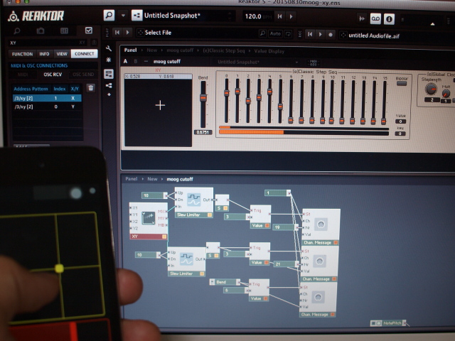 TouchOSCとReaktor5