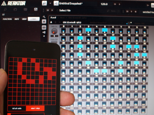 Control (OSC + MIDI) and Reaktor5